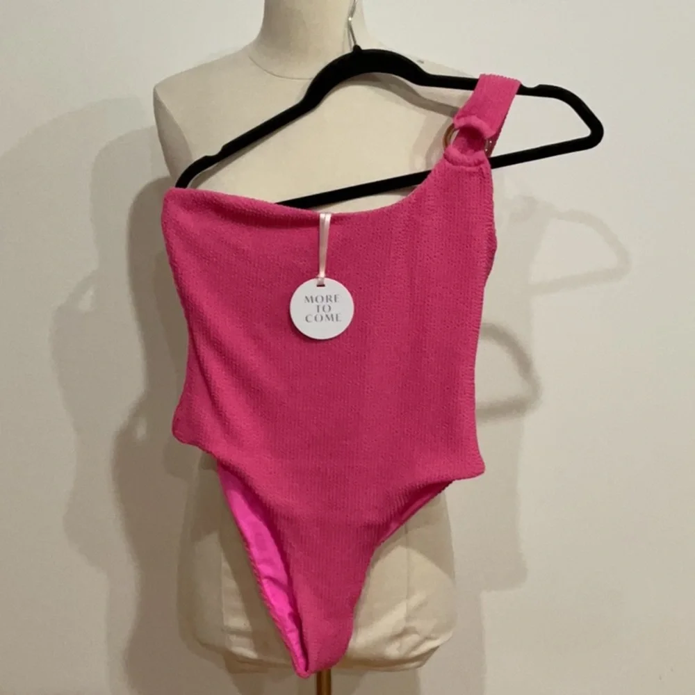 One-Shoulder Pink Women’s Swimsuit
